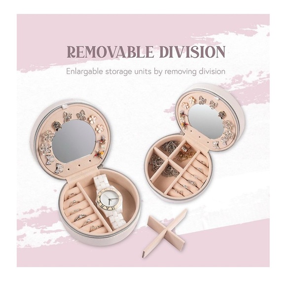 Elegant Jewelry Organizer Box - Cream - Picture 3 of 6